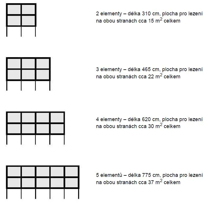 Lezecká stěna Maillith typ II - se skalní strukturou